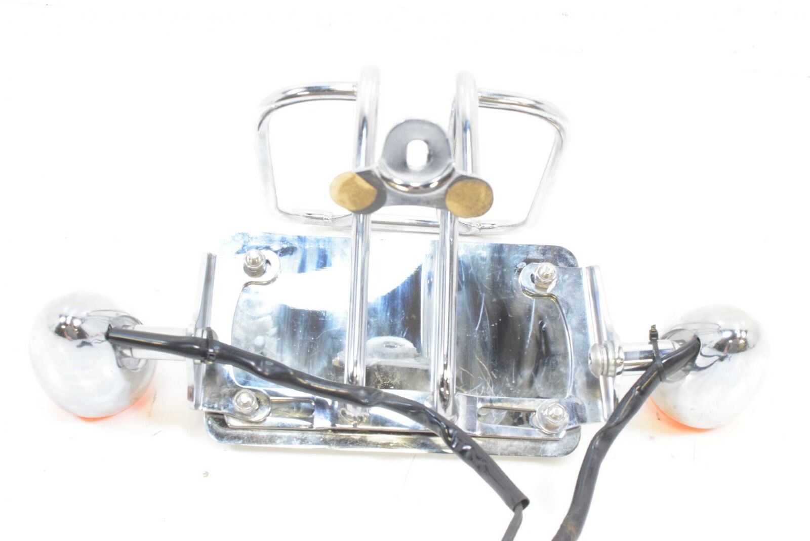 2006 Harley Sportster XL1200 C Rear Six Pack Rack Blinker Plate Holder Set {{ shop.shopifyCountryName }} - Mototech271
