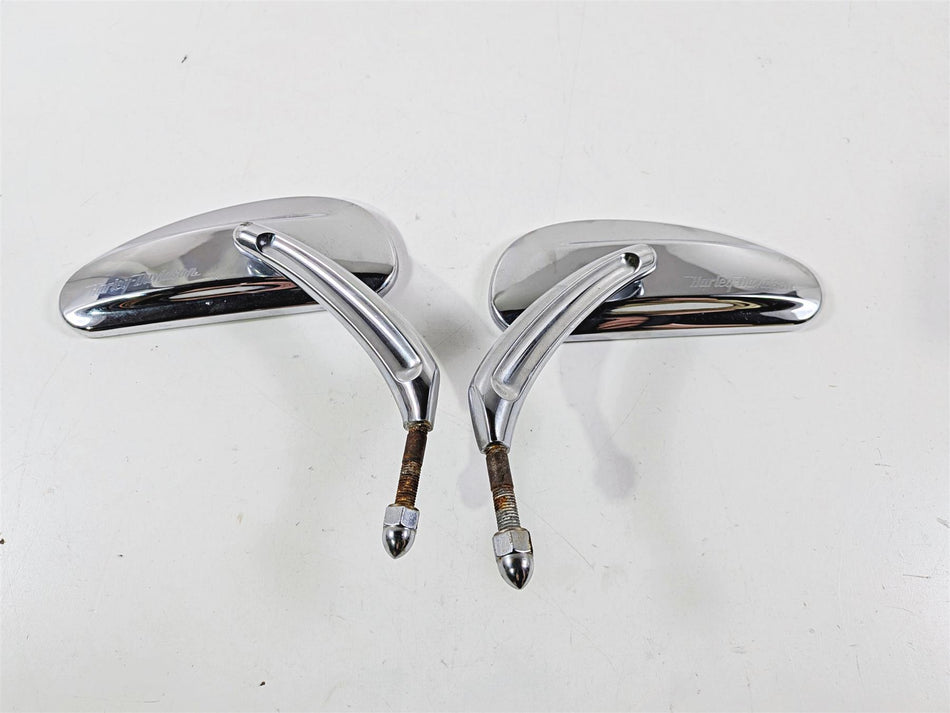 2008 Harley FXDSE CVO Dyna Teardrop Rear View Mirror Set 92344-08A 92345-08A-Mototech271