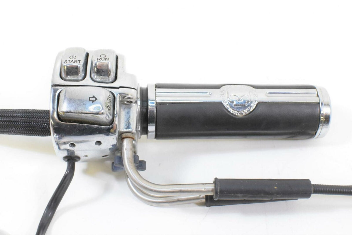 2008 Harley FXDWG Dyna Wide Glide Chrome Right Control Switch & Blinker 71597-96 {{ shop.shopifyCountryName }} - Mototech271