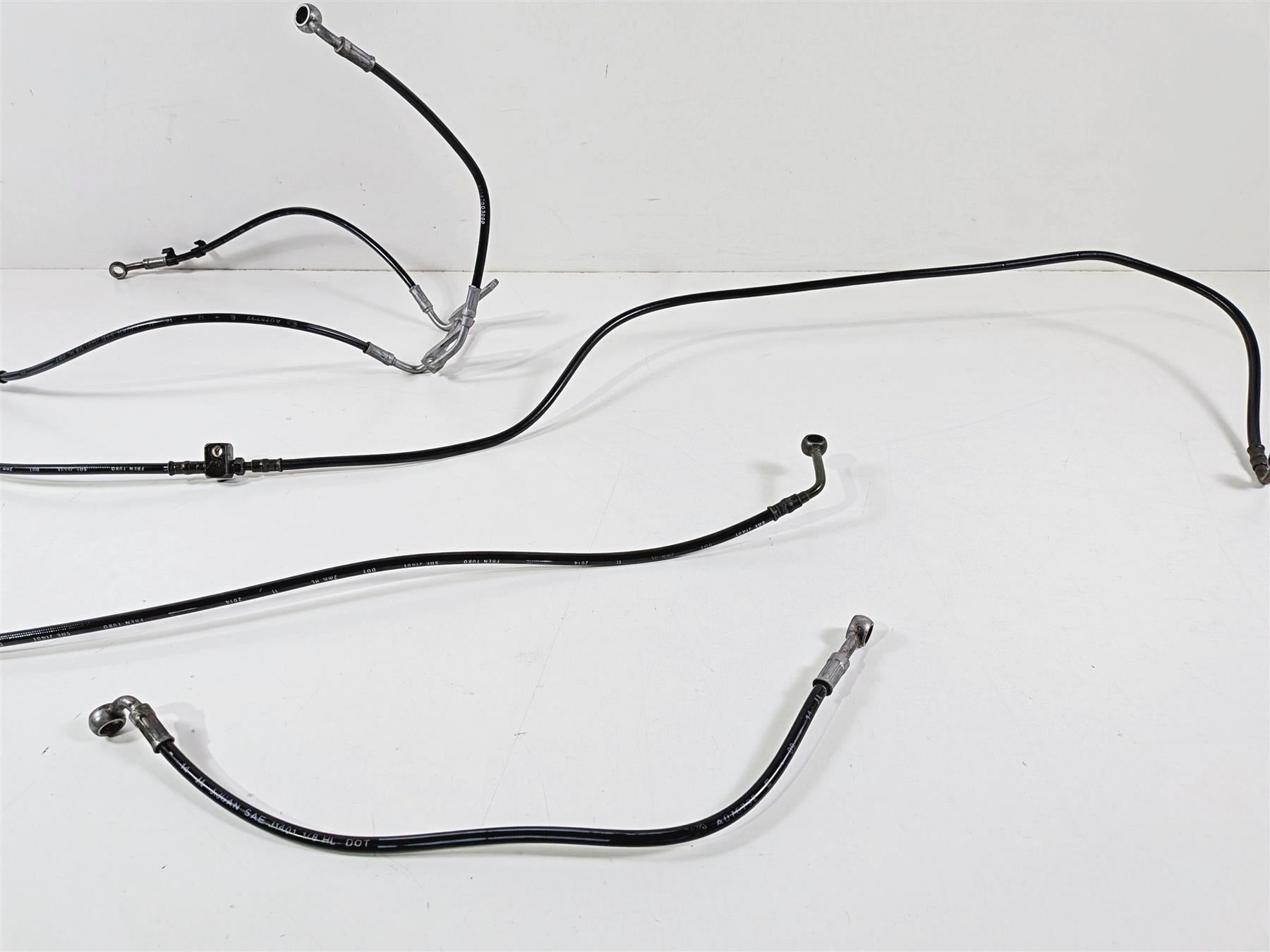 2015 KTM 1290 R Super Duke Abs Front & Rear Brake Line Hose Set 61342003000-Mototech271