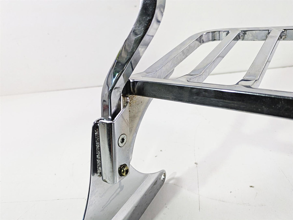 2004 Harley Softail FLSTF Fat Boy Passenger Sissybar Backrest 6 Pack Rack {{ shop.shopifyCountryName }} - Mototech271