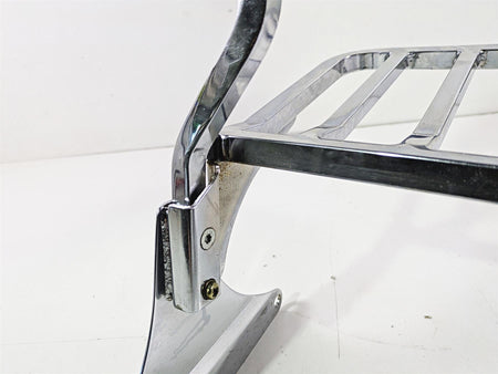 2004 Harley Softail FLSTF Fat Boy Passenger Sissybar Backrest 6 Pack Rack {{ shop.shopifyCountryName }} - Mototech271