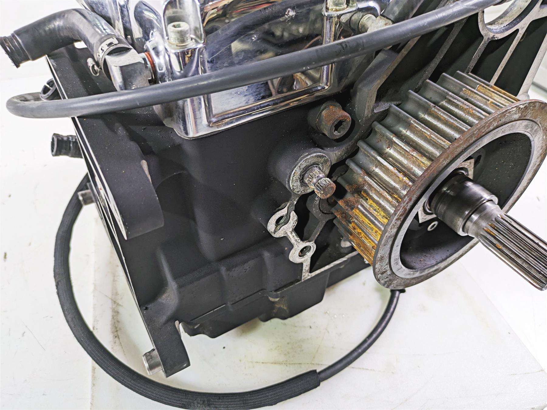 2003 Harley Dyna FXDL Low Rider 100TH Transmission Gear Box 5 Speed 33037-03 {{ shop.shopifyCountryName }} - Mototech271