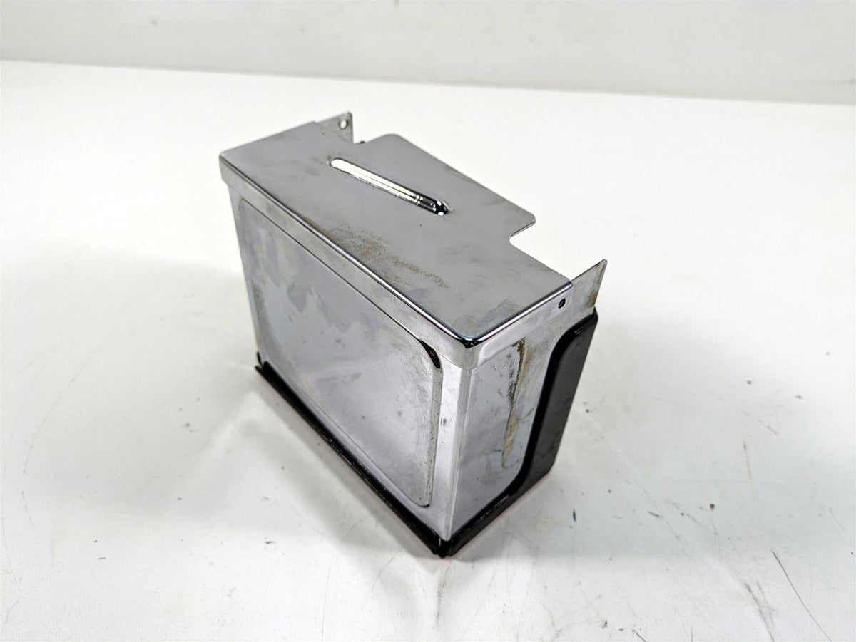 2000 Harley Dyna FXDL Low Rider Battery Box Tray & Chrome Cover 66375-97 {{ shop.shopifyCountryName }} - Mototech271
