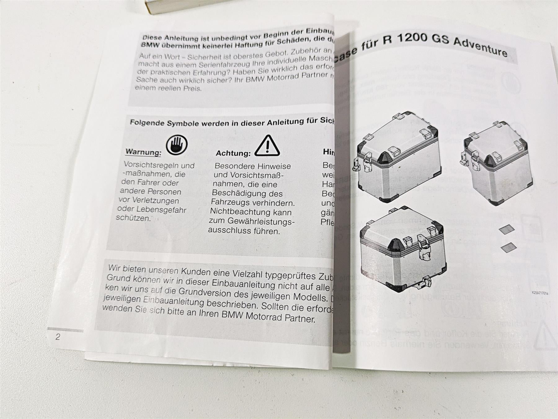2006 BMW R1200GS K255 Adv Owners Manual & Documents Set 014776899307 {{ shop.shopifyCountryName }} - Mototech271