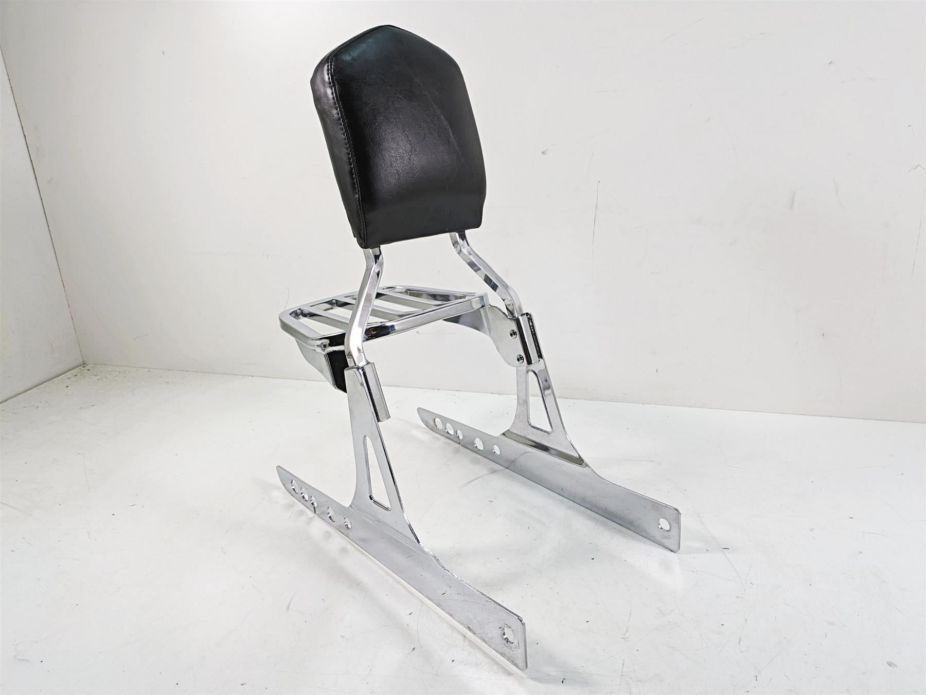 2009 Harley Dyna FXDFSE CVO Fat Bob Sissybar Sissy Bar Backrest + Luggage Rack {{ shop.shopifyCountryName }} - Mototech271
