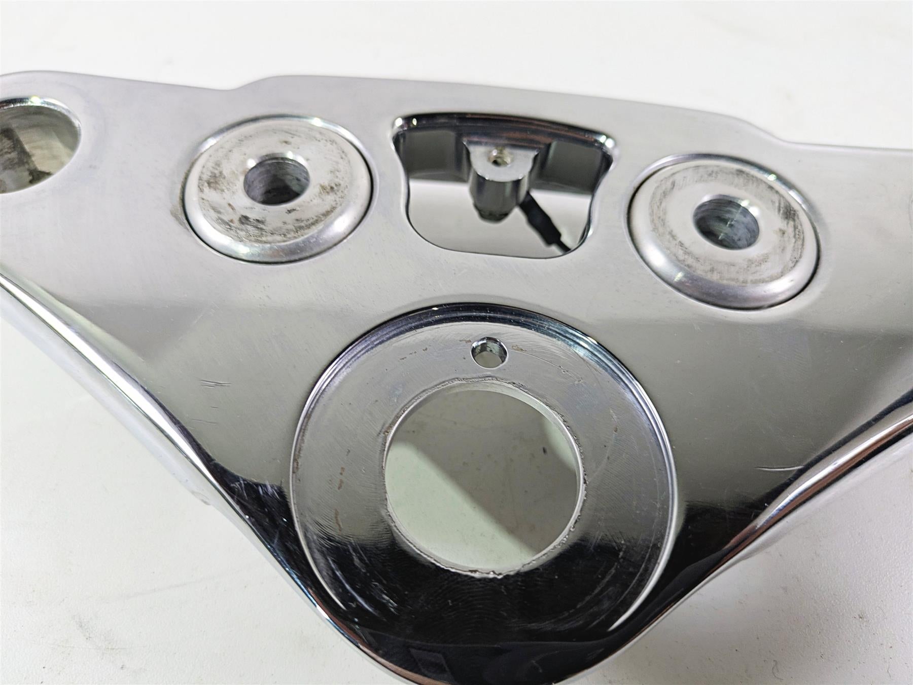 2008 Harley FXCWC Softail Rocker Upper Triple Tree Steering Clamp 46637-08 {{ shop.shopifyCountryName }} - Mototech271
