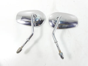 2009 Harley FXDF Dyna Fat Bob Rear View Chrome Mirror Set 91909-03 91910-03 | Mototech271