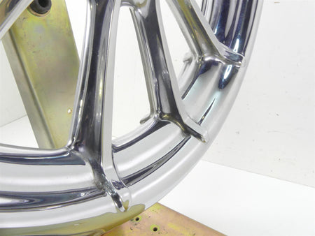 2009 Harley FLHTCU SE4 CVO E-Glide Straight Chrome 17x3 Front Wheel Rim 42171-09 {{ shop.shopifyCountryName }} - Mototech271