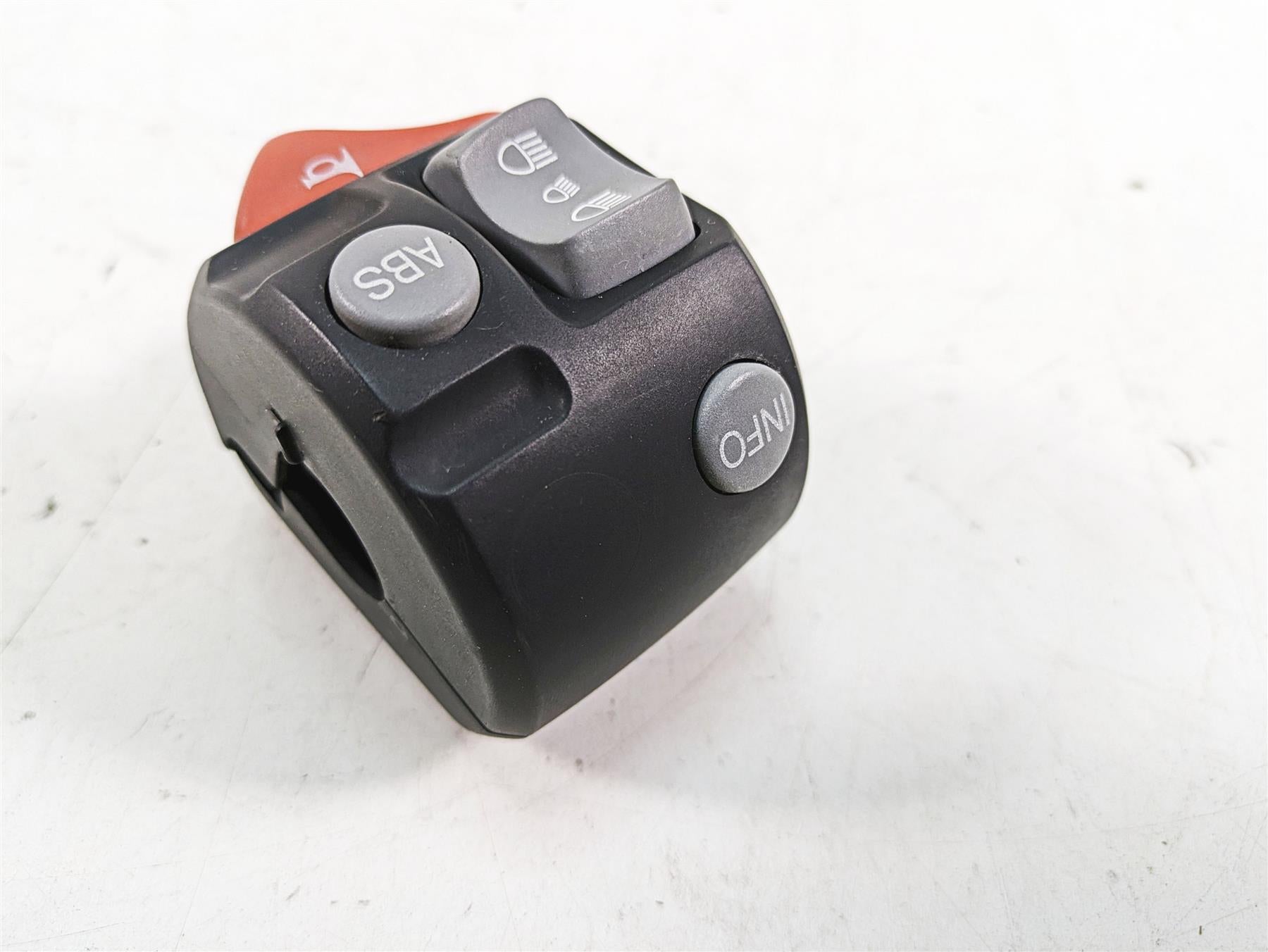 2007 BMW R1200GS K255 Adv Left Hand Abs Info Lights Control Switch 61317704615 {{ shop.shopifyCountryName }} - Mototech271