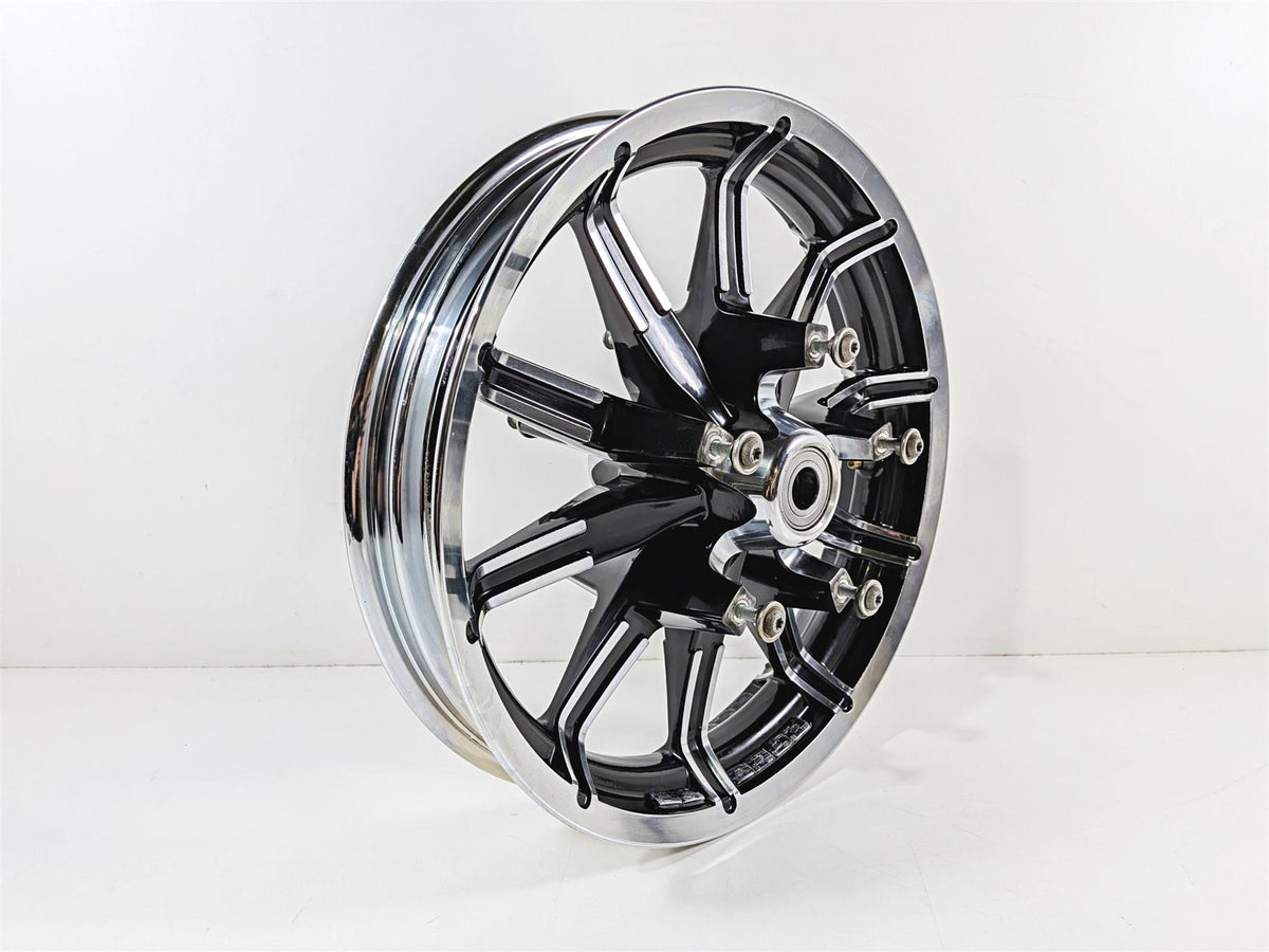 2014 Harley Touring FLHTK Electra Glide Nice Impeller Contrast Front Wheel Rim 17x3 43300386-Mototech271