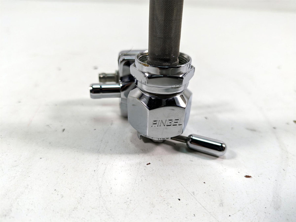 Harley Davidson Pingle Chrome Single Outlet Petcock Fuel Gas Valve 22mm 1311-CHV {{ shop.shopifyCountryName }} - Mototech271