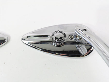 2007 Harley Sportster XL1200 C Willie G Skull Teardrop Mirrors 91315-04 {{ shop.shopifyCountryName }} - Mototech271