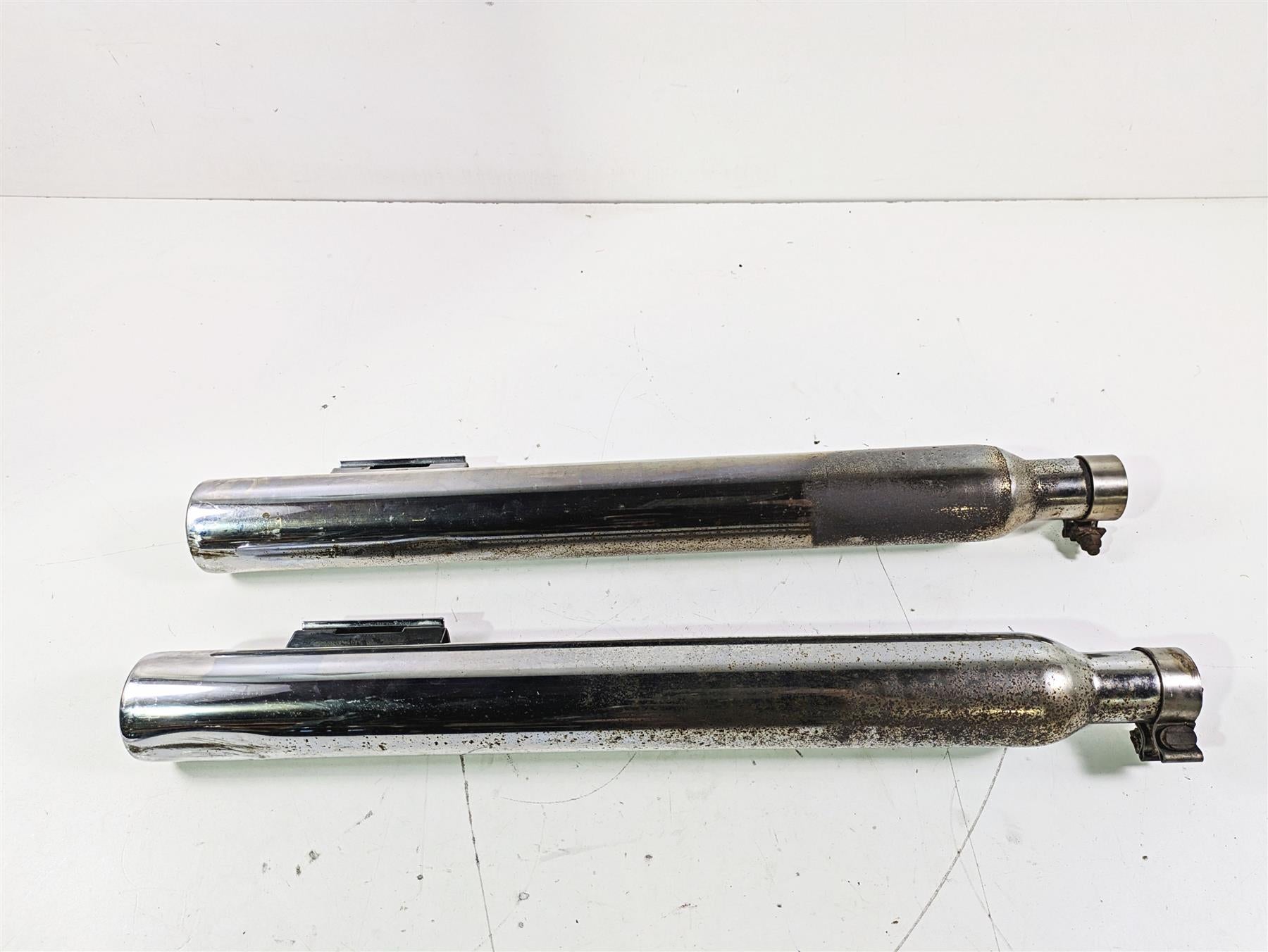 2008 Harley Touring FLHTP Electra Glide Straight Slip On Exhaust Muffler 3" Set {{ shop.shopifyCountryName }} - Mototech271