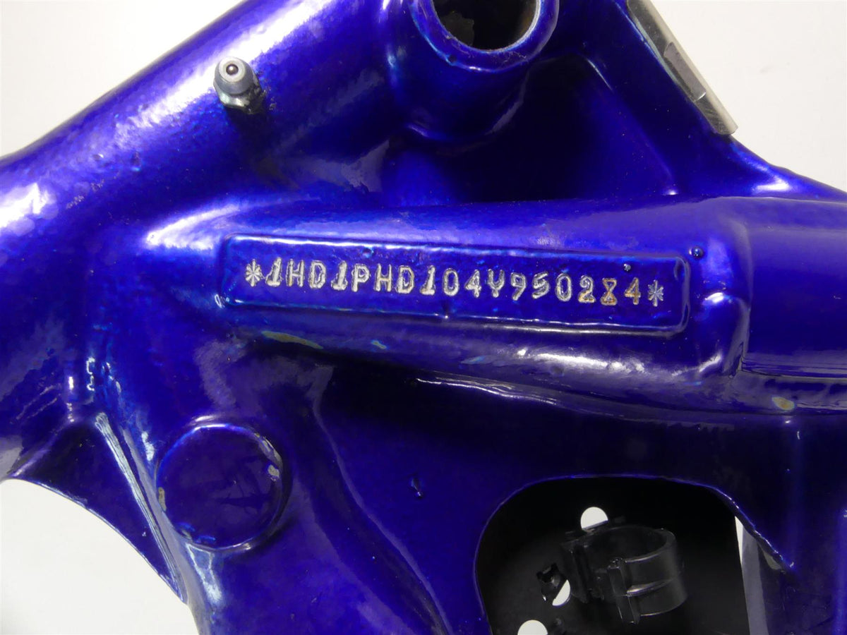 2004 Harley Softail FXSTD SE CVO Deuce Straight Blue Frame Chassis With Texas Salvage Title 46966-04BKO {{ shop.shopifyCountryName }} - Mototech271