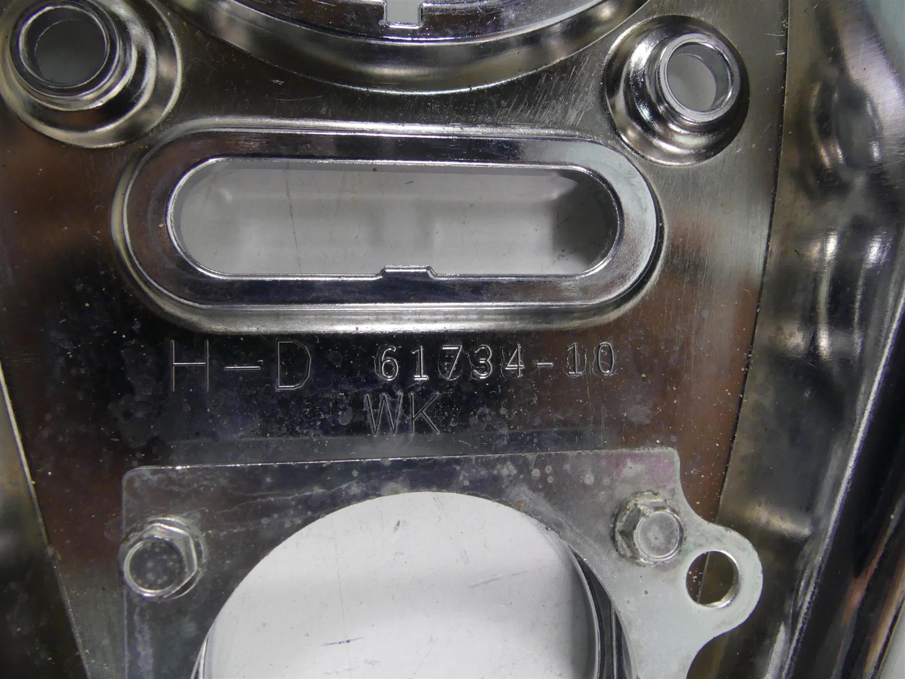 2010 Harley FXDWG Dyna Wide Glide Chrome Tank Dash Cover Panel 61734-10 {{ shop.shopifyCountryName }} - Mototech271