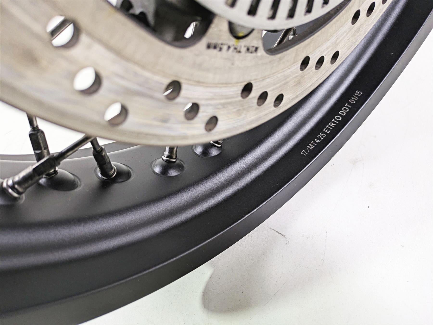 2016 Moto Guzzi Stelvio 1200 8V NTX Straight 17x4.25 Rear Wheel Spoke Rim {{ shop.shopifyCountryName }} - Mototech271