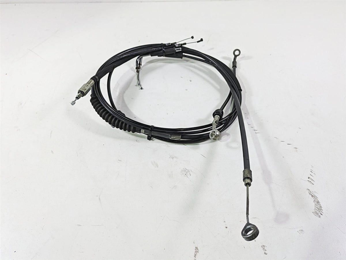 2017 Harley Dyna FXDB Street Bob Brake Clutch Throttle Cable Set 14" Ape Hanger {{ shop.shopifyCountryName }} - Mototech271