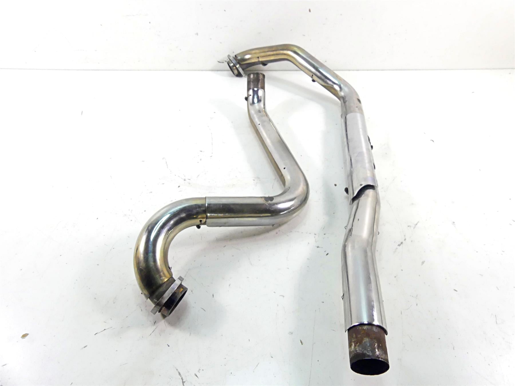 2002 Harley Touring FLHTC Electra Glide True Dual Exhaust Pipe Header Set {{ shop.shopifyCountryName }} - Mototech271