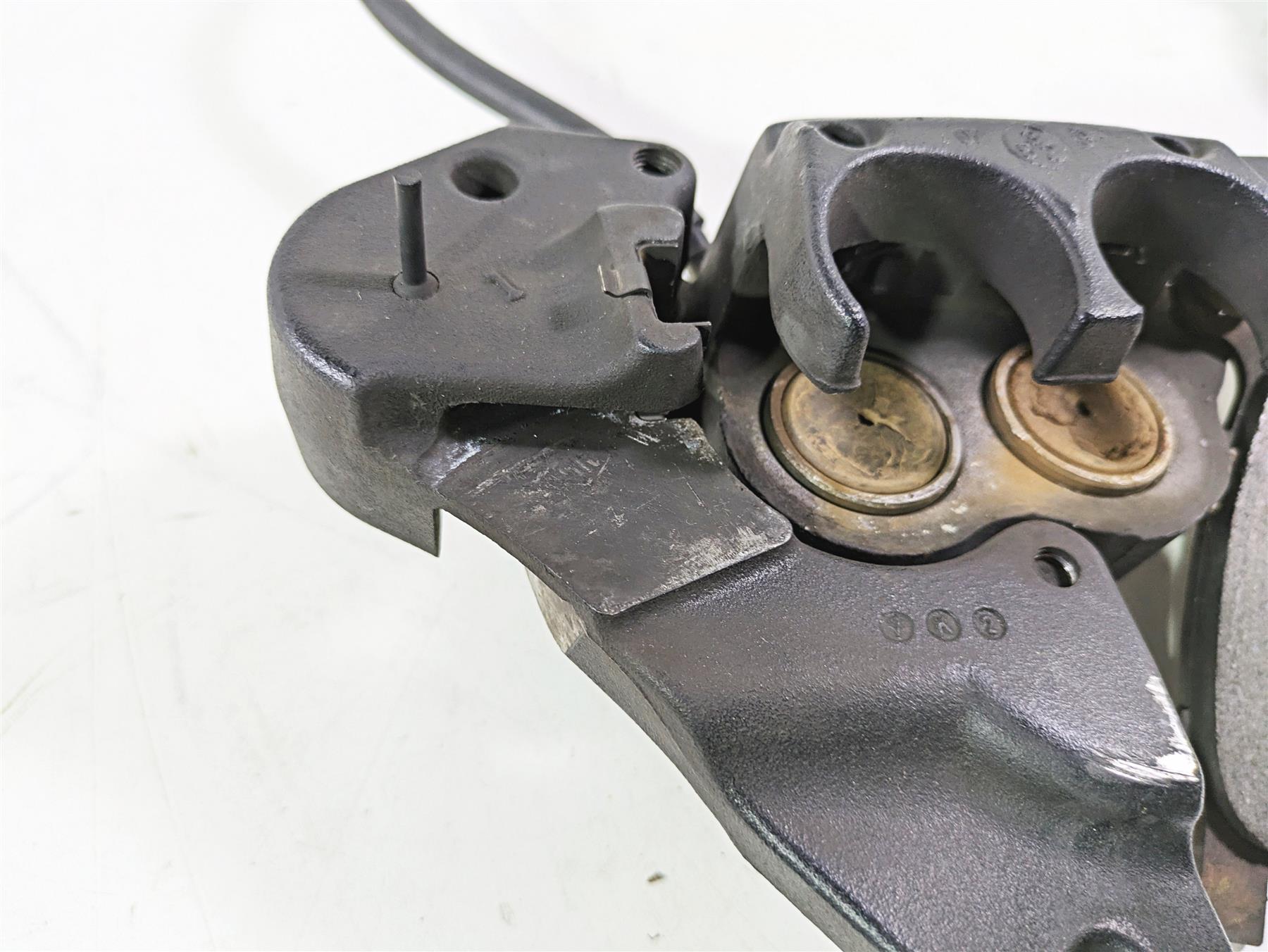 2008 Harley FLSTSB Cross Bones Rear Brake Caliper & Bracket 40908-08 {{ shop.shopifyCountryName }} - Mototech271