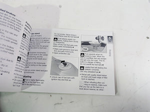 2010 BMW R1200GS K25 Owners Manual Booklet 01418520397