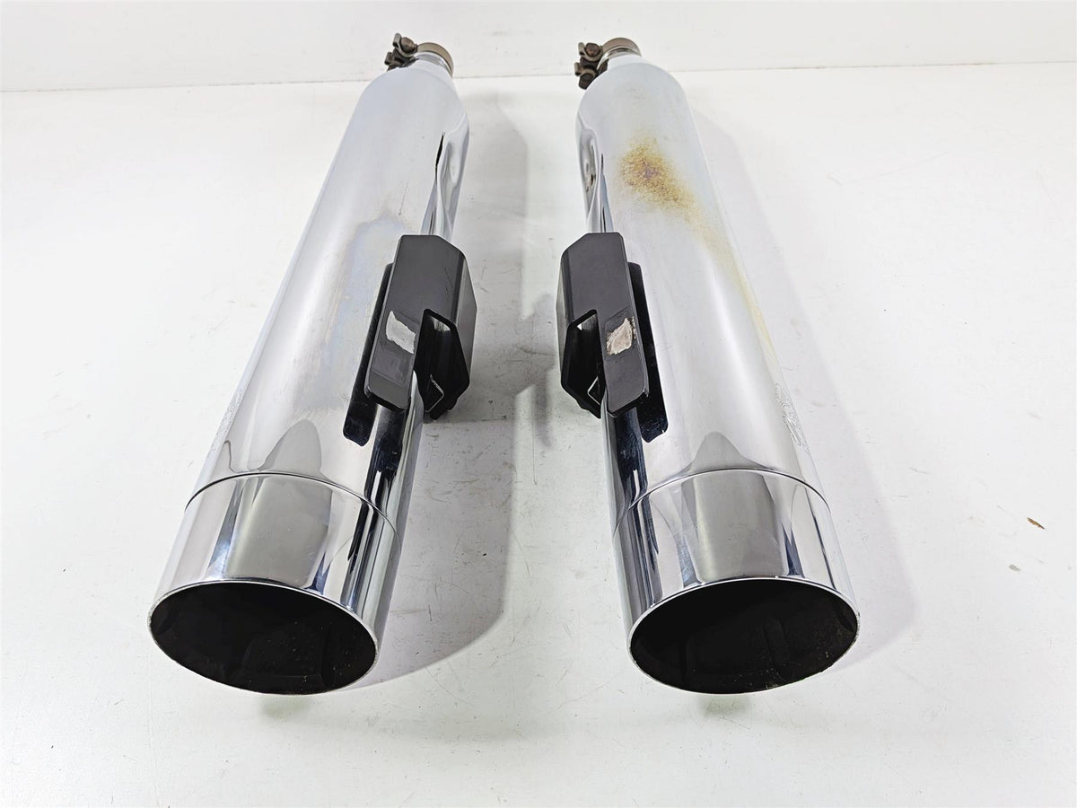 2015 Harley Touring FLTRUSE CVO Road Glide Vance Hines 4" Exhaust Muffler Pipes-Mototech271