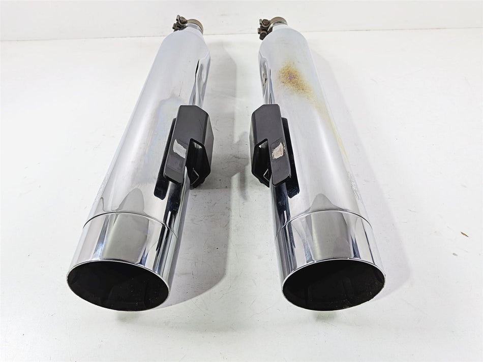 2015 Harley Touring FLTRUSE CVO Road Glide Vance Hines 4" Exhaust Muffler Pipes-Mototech271