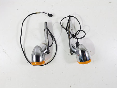 2015 Harley FXDF Dyna Fat Bob Rear Blinker Turn Signal Set Chrome 68821-00 {{ shop.shopifyCountryName }} - Mototech271