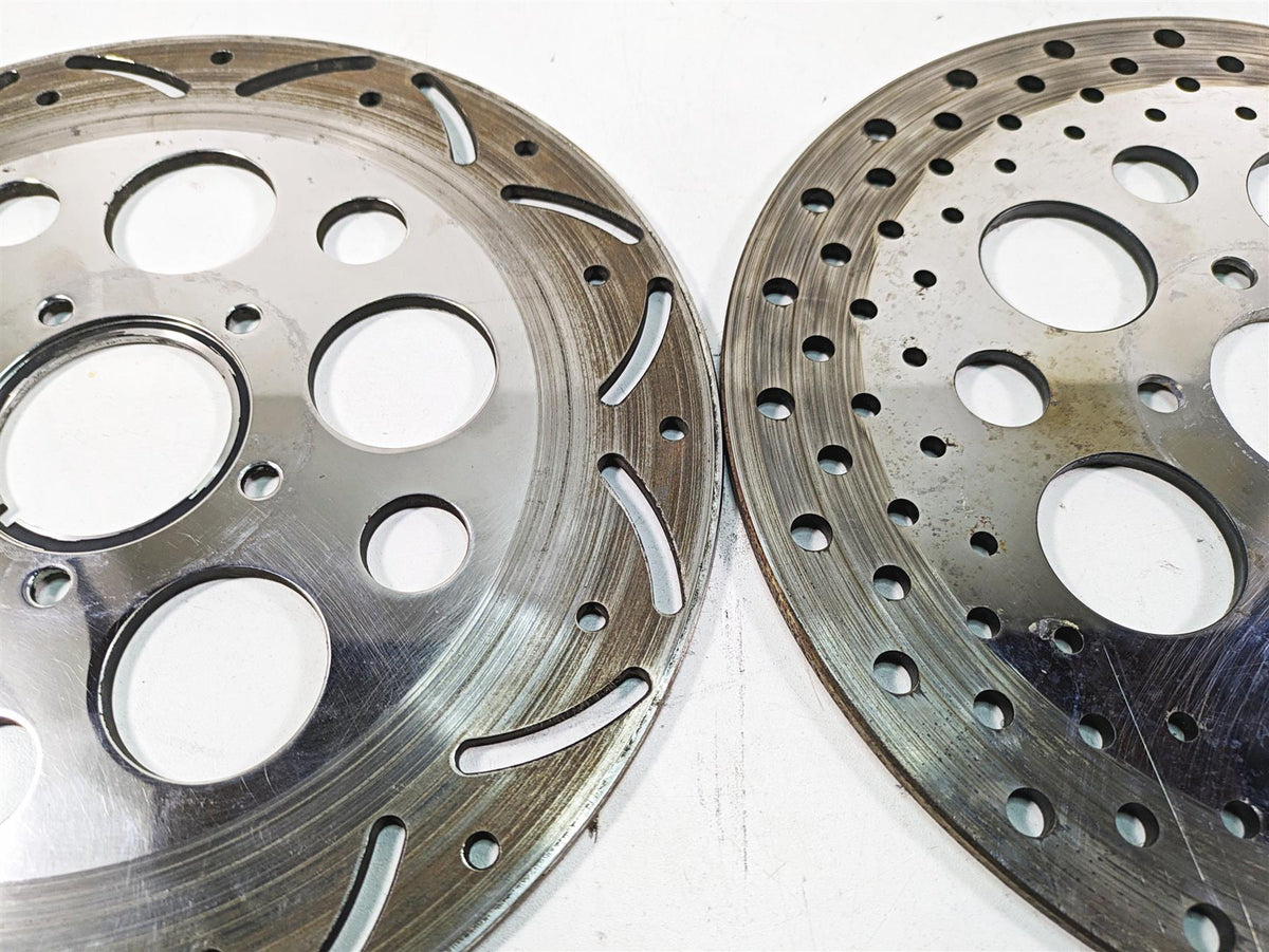 00-07 Harley Davidson Touring Electra Glide Aftermarket Chrome Front Rear Brake Rotor Disc Set {{ shop.shopifyCountryName }} - Mototech271
