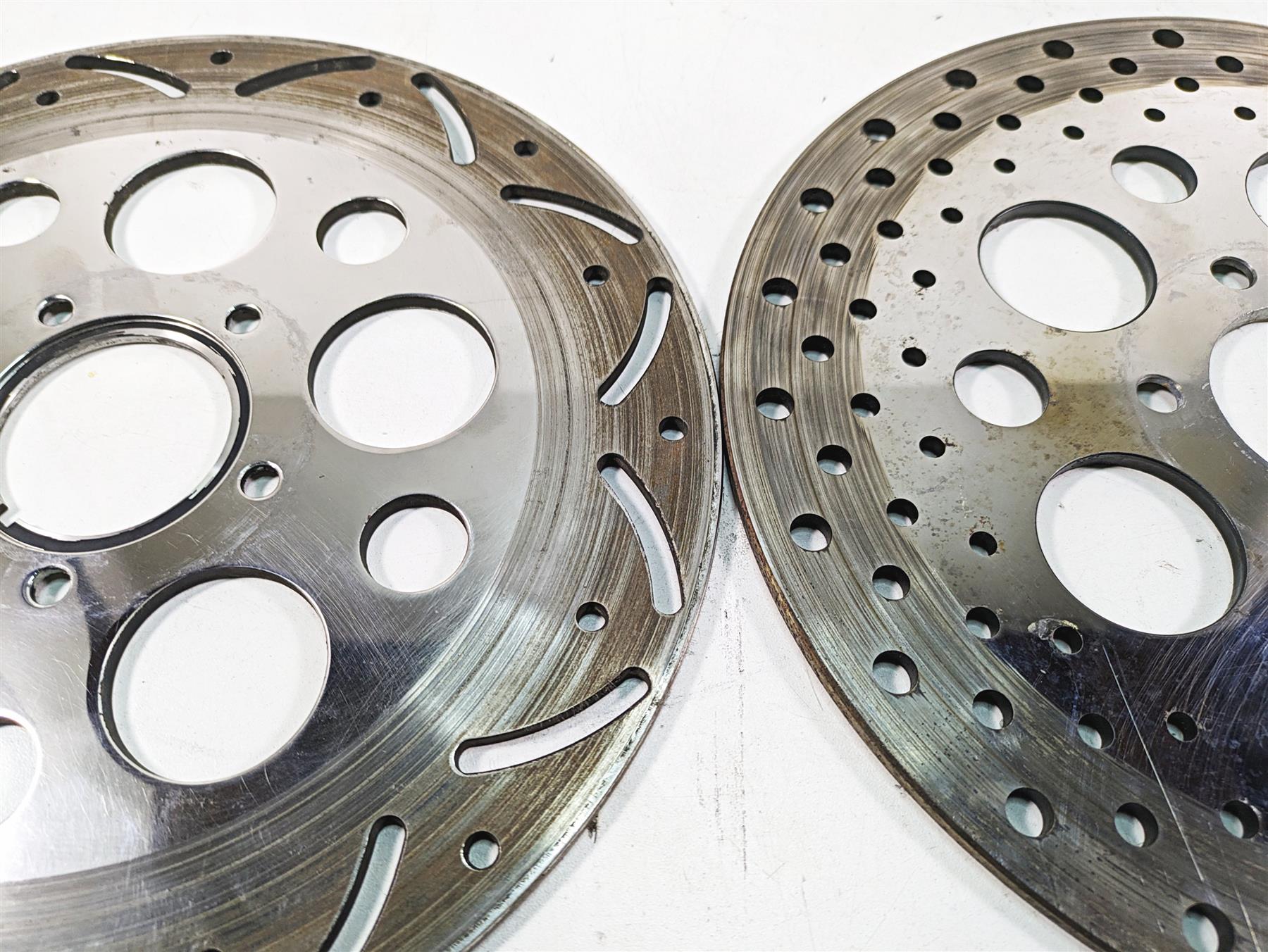00-07 Harley Davidson Touring Electra Glide Aftermarket Chrome Front Rear Brake Rotor Disc Set {{ shop.shopifyCountryName }} - Mototech271