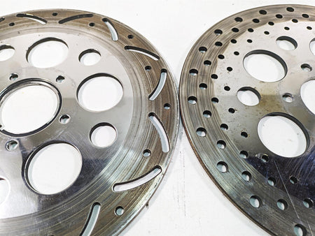 00-07 Harley Davidson Touring Electra Glide Aftermarket Chrome Front Rear Brake Rotor Disc Set {{ shop.shopifyCountryName }} - Mototech271