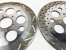 Load image into Gallery viewer, 00-07 Harley Davidson Touring Electra Glide Aftermarket Chrome Front Rear Brake Rotor Disc Set

