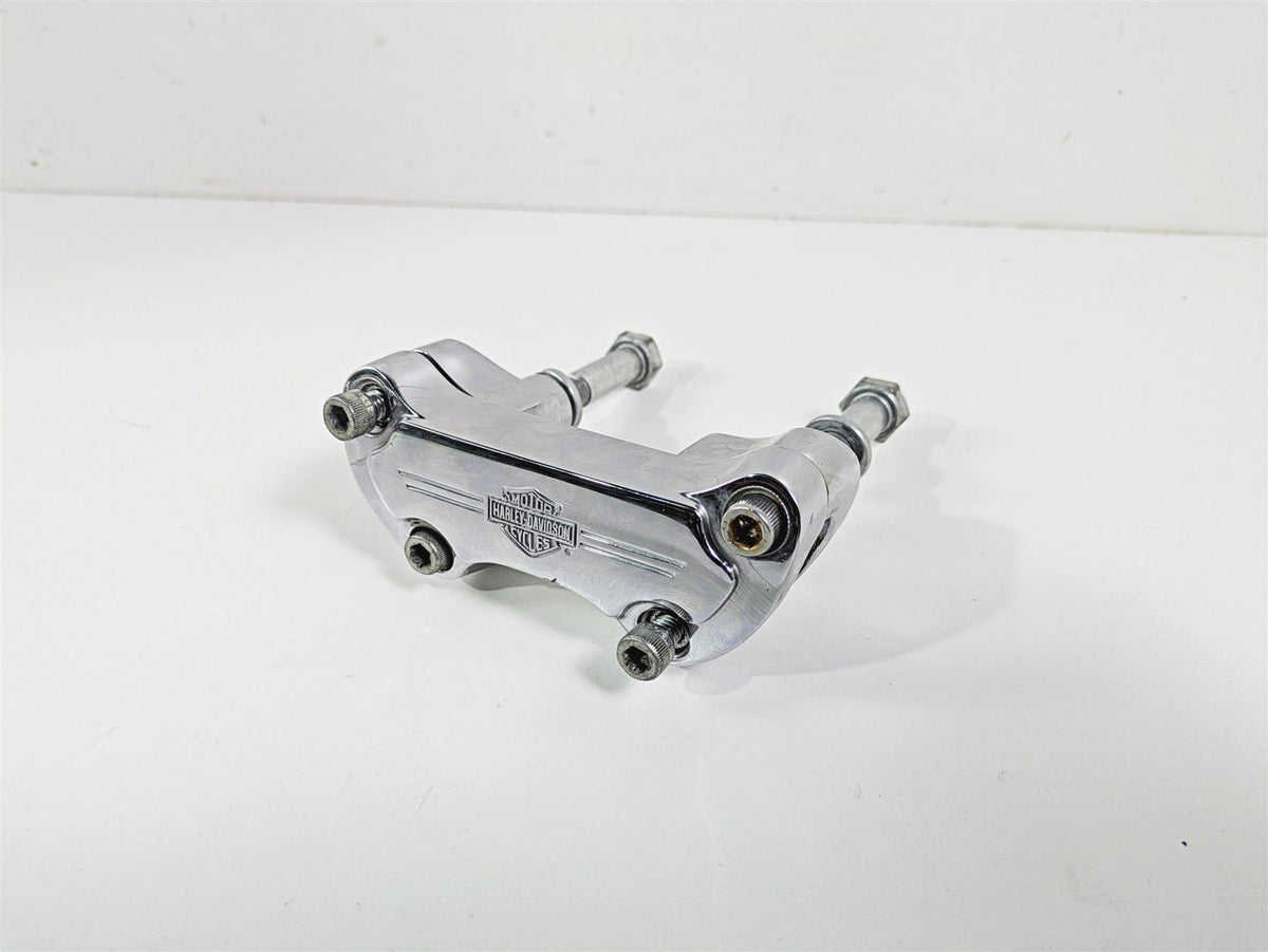 2016 Harley FXDF Dyna Fat Bob Handlebar Riser Holder Clamps Chrome 56568-86 {{ shop.shopifyCountryName }} - Mototech271