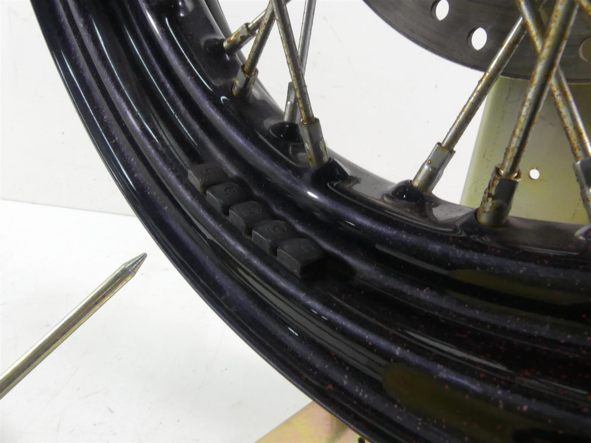 2016 Harley FLS Softail Slim Front Spoke Wheel Rim 16x3 + Rotor -Read 55107-12 {{ shop.shopifyCountryName }} - Mototech271