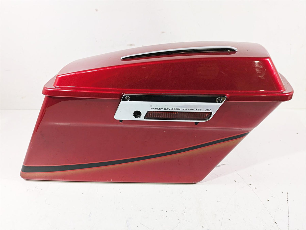 2007 Harley Touring FLHTCU SE CVO E-Glide Right Saddlebag Cherry Black Ice 88277-07 {{ shop.shopifyCountryName }} - Mototech271
