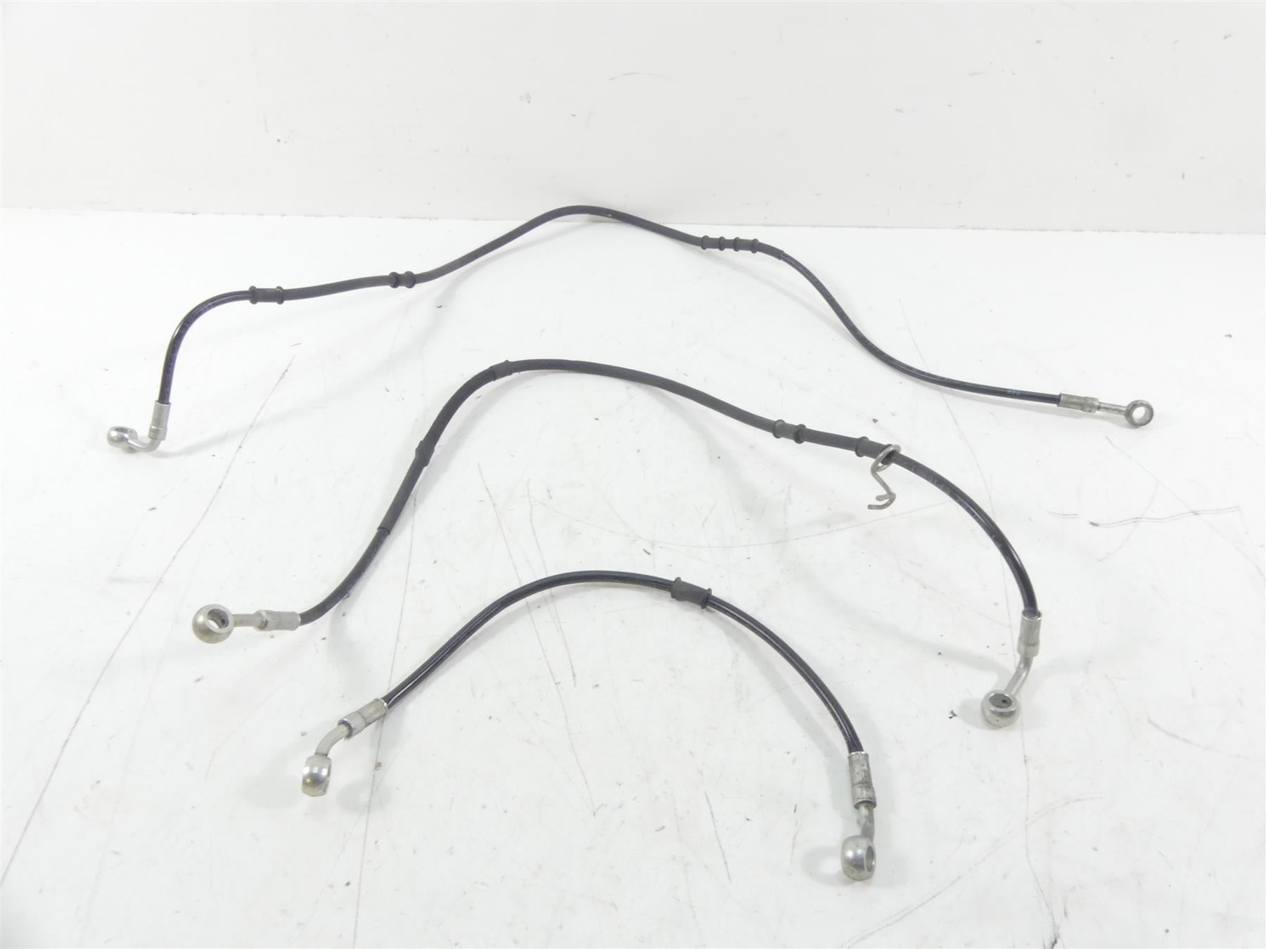 2015 Ducati Diavel Carbon Red Front Abs Brake Line Hose Set 61841191A 61841181B {{ shop.shopifyCountryName }} - Mototech271