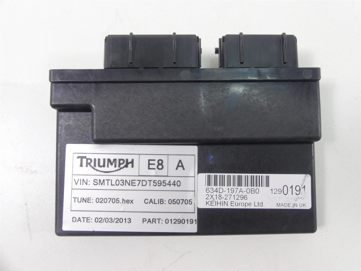 2013 Triumph Street Triple 675R Ecm Cdi Module Ignition Key Immobilizer T1290191 {{ shop.shopifyCountryName }} - Mototech271