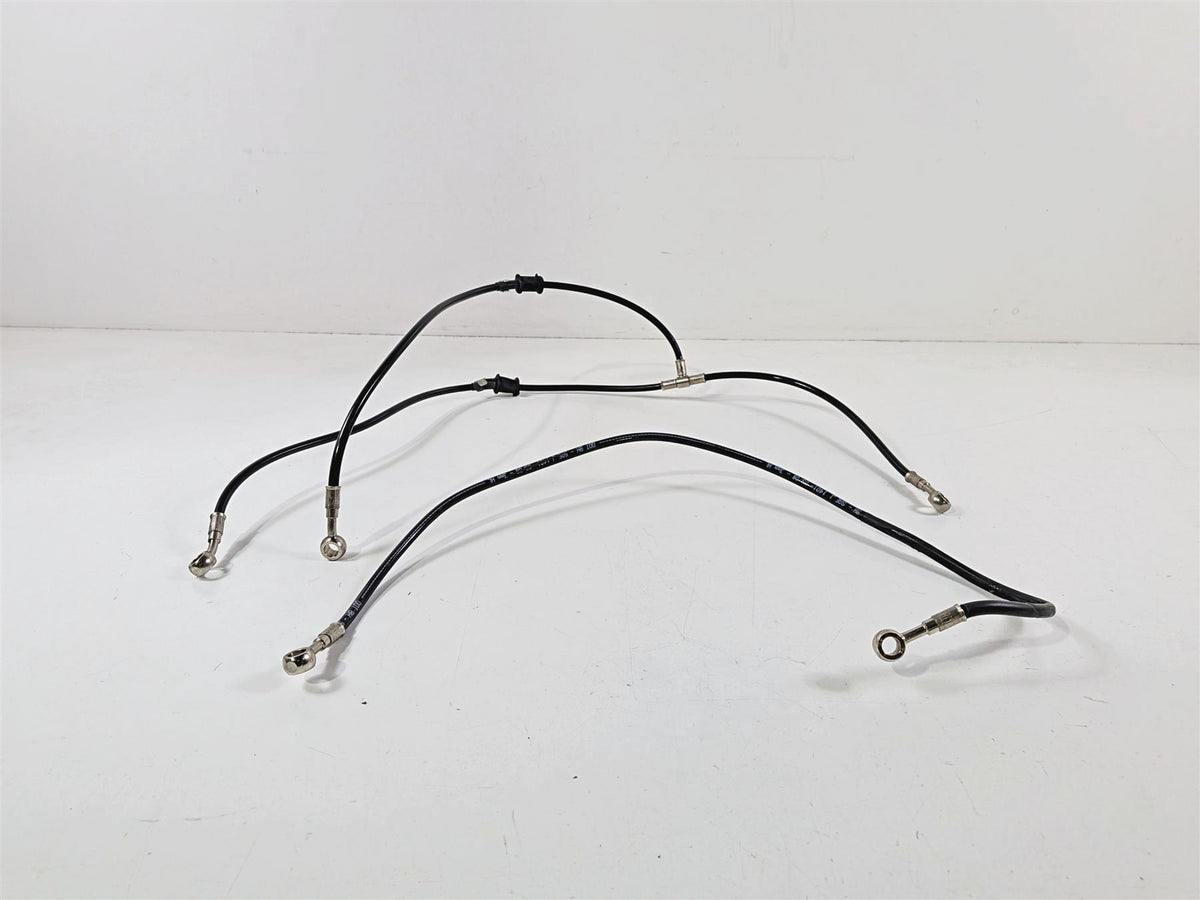 2009 Ducati Hypermotard 1100 S Front Rear Brake Line Hose Set-Mototech271