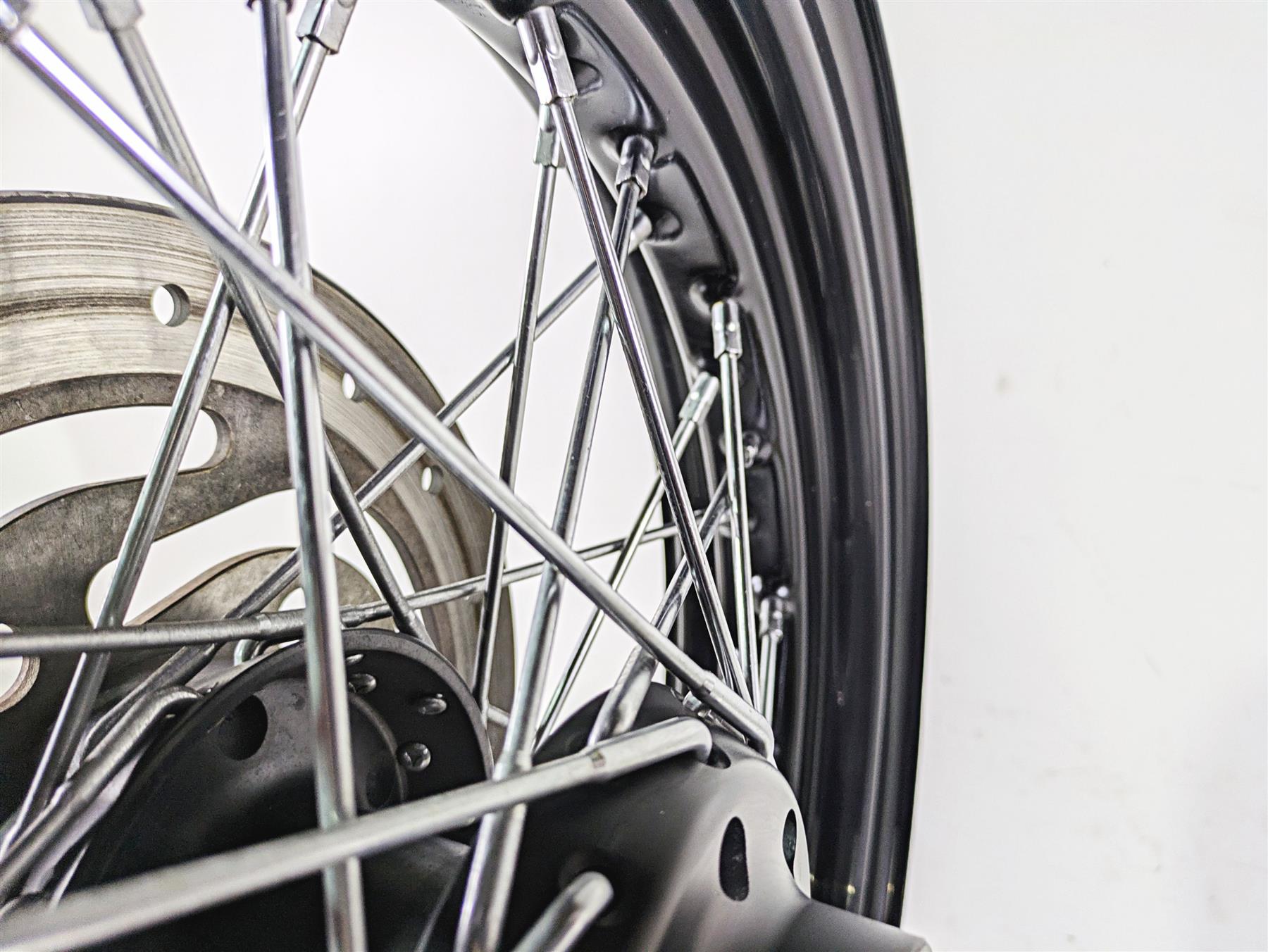 2014 Harley FLS Softail Slim Straight 16x3 Front Wheel Rim & Rotor 55107-12 {{ shop.shopifyCountryName }} - Mototech271