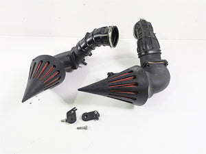 2019 Suzuki M109R VZR1800 Boulevard Dual Spike Flat Black Red Filter AC-236-BK