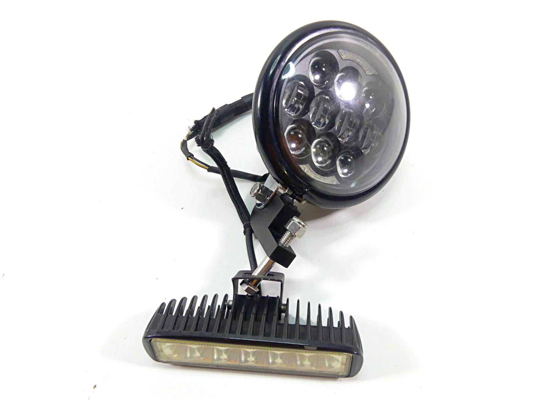 2014 Harley Dyna FXDB Street Bob Led Headlight & Moonsmc Bracket 69162-06A | Mototech271