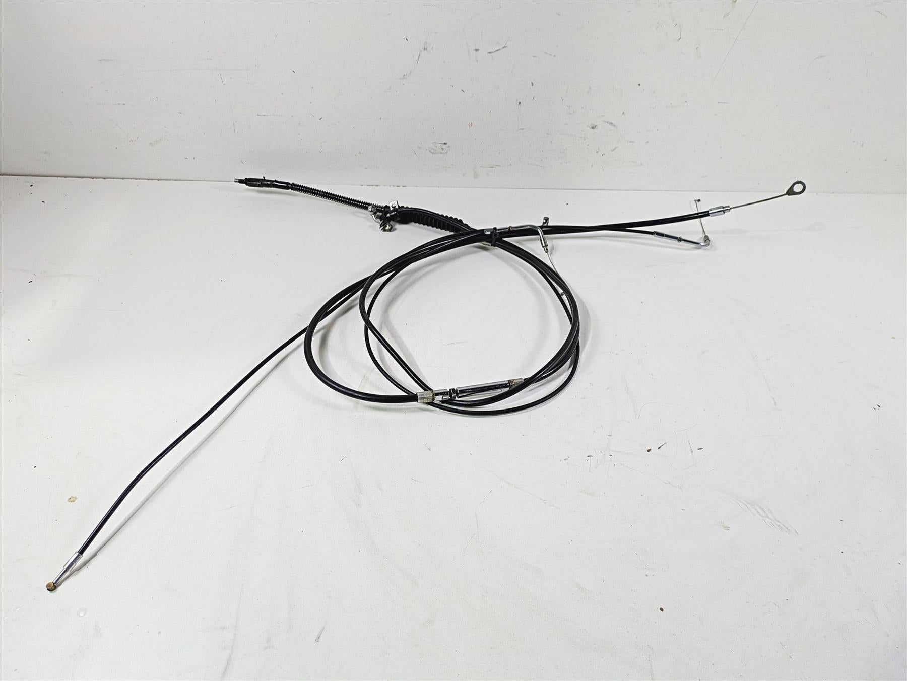 2014 Harley FLS Softail Slim 16" Apehanger Extended Throttle & Clutch Cables {{ shop.shopifyCountryName }} - Mototech271