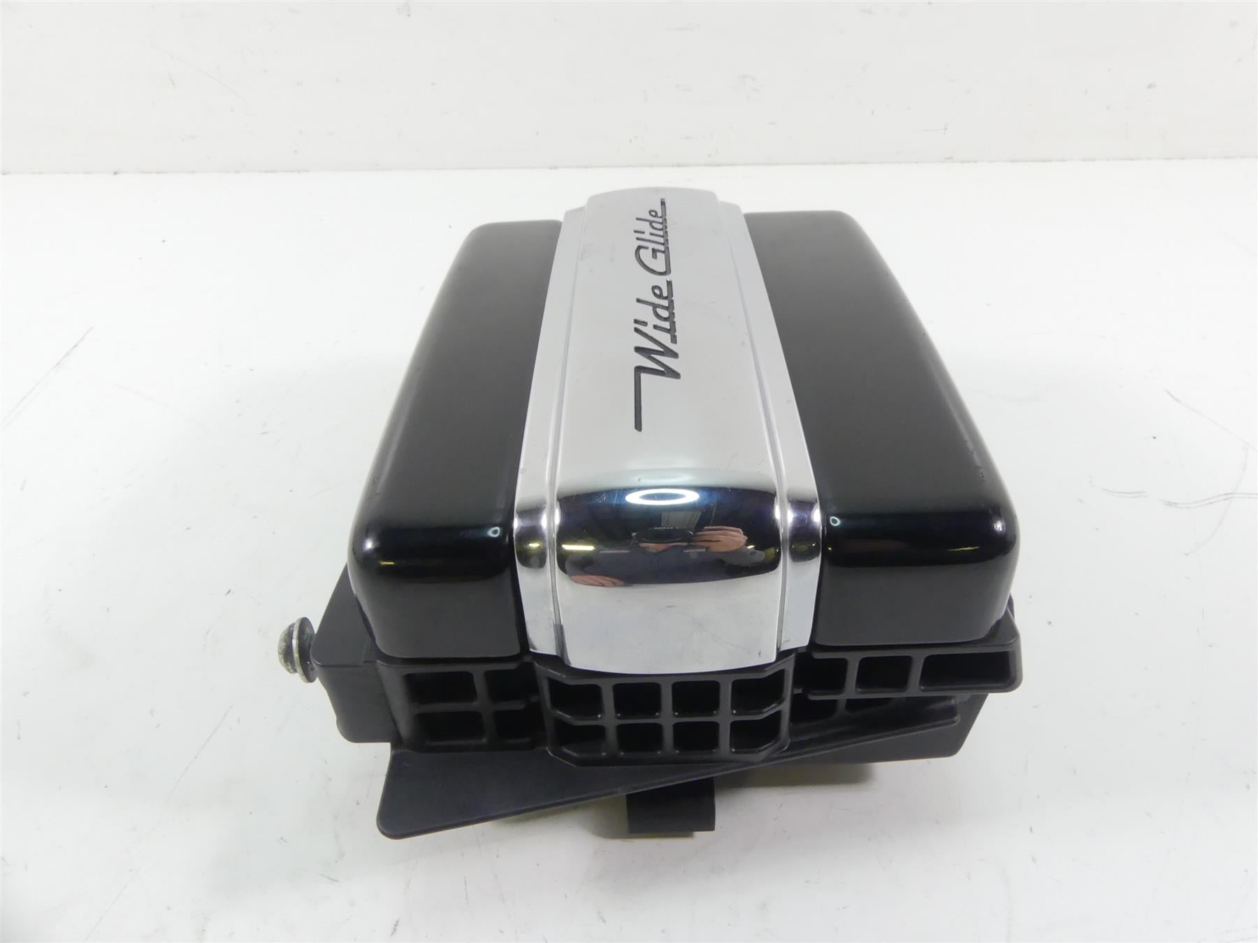 2013 Harley FXDWG Dyna Wide Glide Right Battery Tray & Chrome Cover 66366-06 {{ shop.shopifyCountryName }} - Mototech271