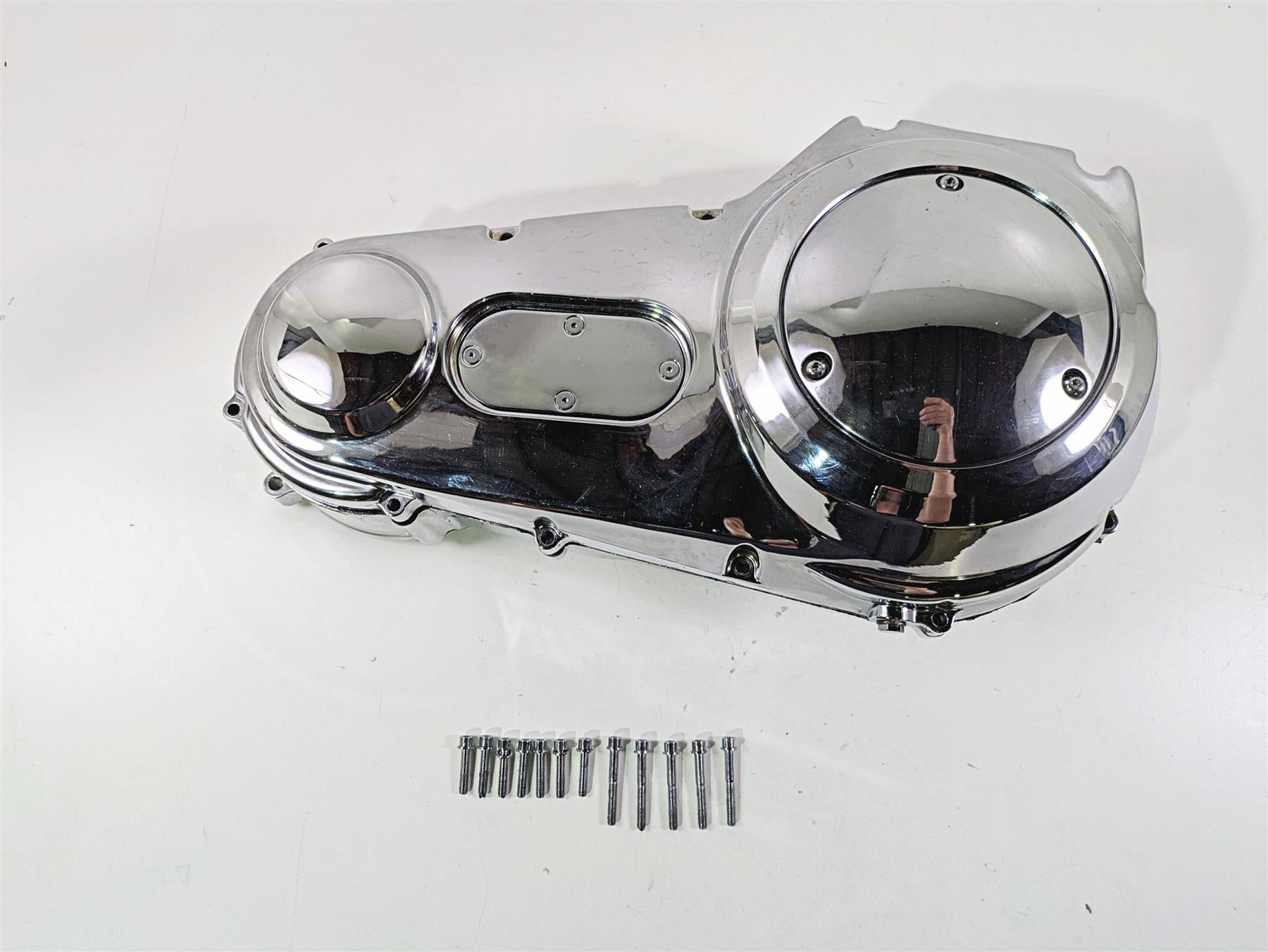 2008 Ultima Motorcycles Fat Bastard Inner Outer Chrome Primary Drive Cover Set {{ shop.shopifyCountryName }} - Mototech271