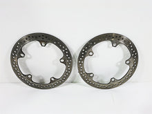 Load image into Gallery viewer, 2004 BMW R1150GS R21 Front Brake Disc Rotor Set L 34112314893 R 34112314894
