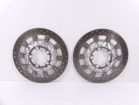 2009 Triumph Street Triple 675R Front Brake Disc Rotor Set T2021045 {{ shop.shopifyCountryName }} - Mototech271
