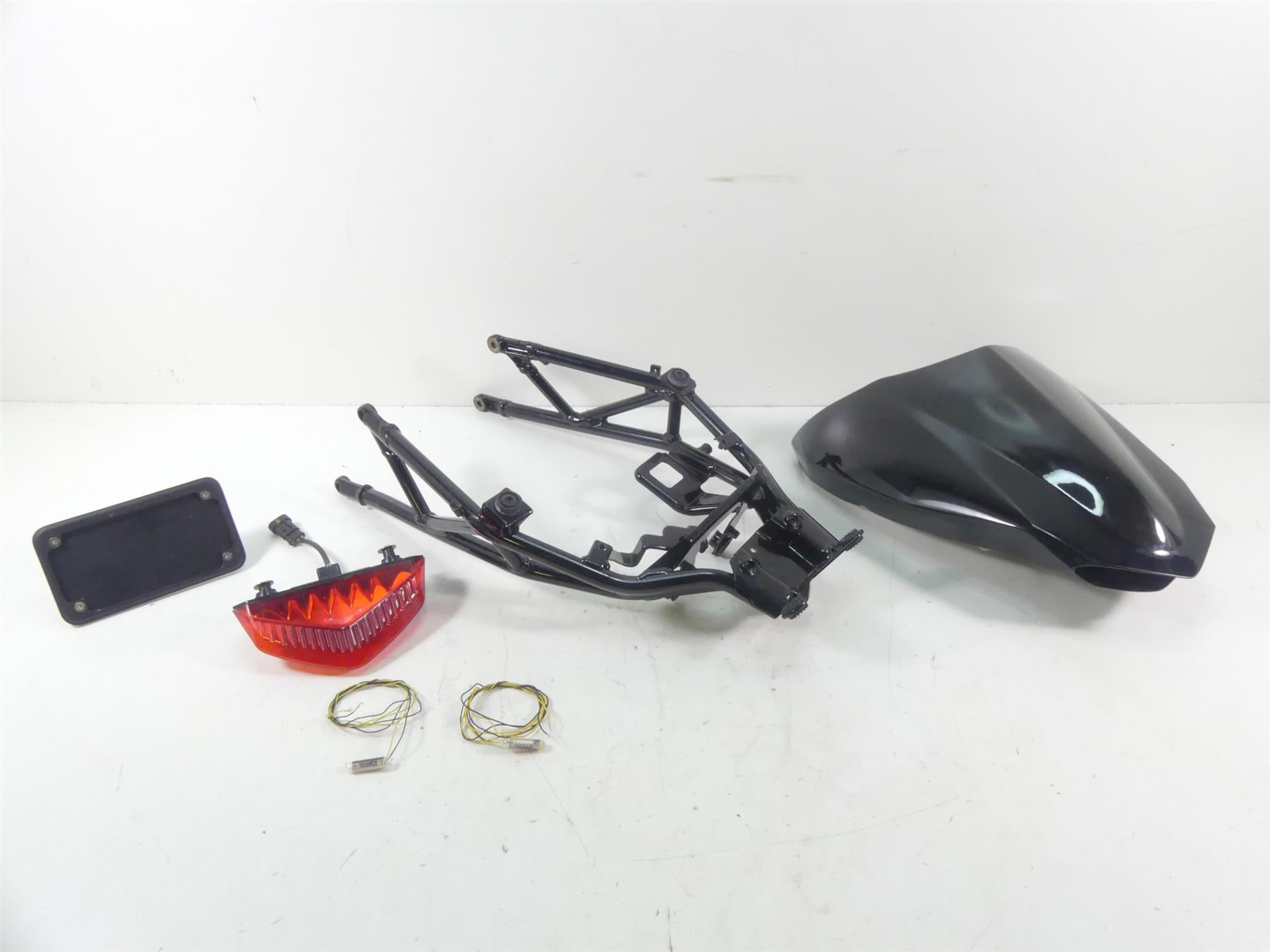 2008 Ducati Hypermotard 1100S Custom Tail + Rear Subframe & Lights Set 47011951B
