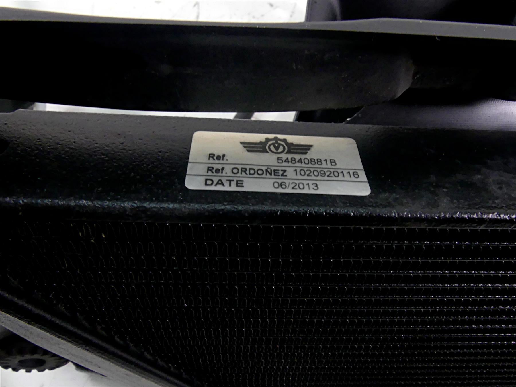 2013 Ducati Diavel Red Right Radiator Fan Reservoir Set - No Leaks 54840881B {{ shop.shopifyCountryName }} - Mototech271