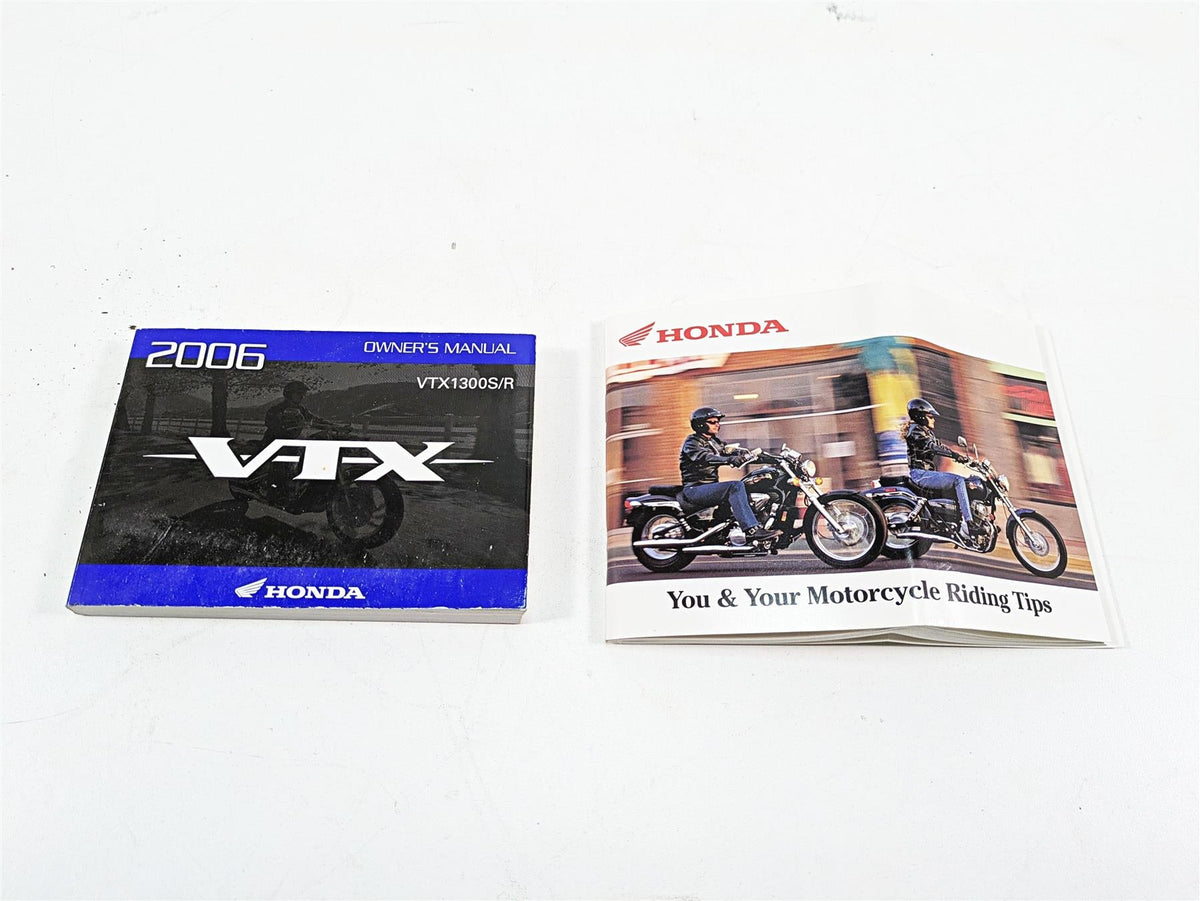 2006 Honda V-Twin VTX1300 R Oem Owners Manual Booklet VTX1300S/R 00X31-MEA-6300 {{ shop.shopifyCountryName }} - Mototech271