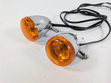 Load image into Gallery viewer, 2006 Harley Sportster XL883 Low Front Turn Signal Blinker Set Chrome 68972-00
